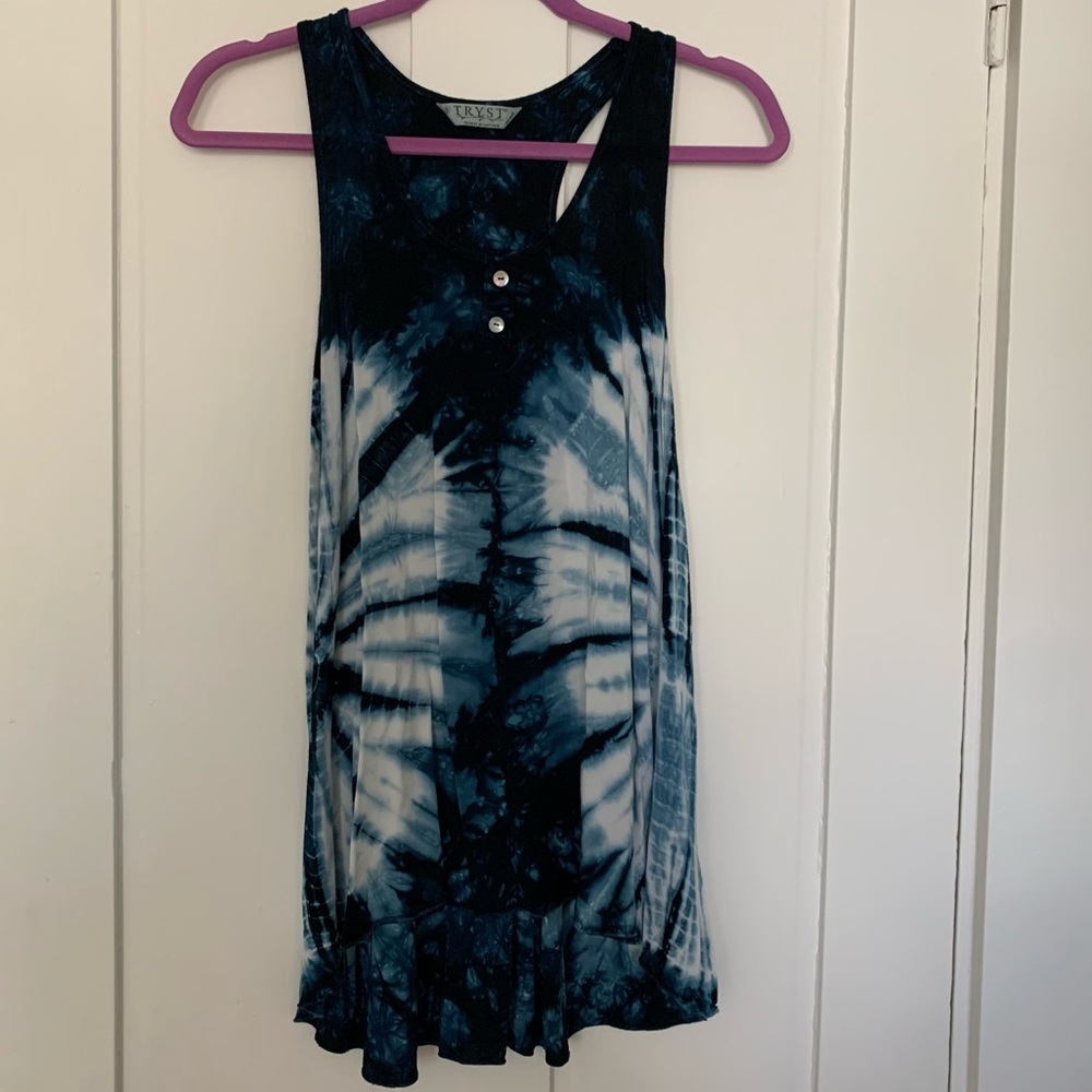 Tie-Dye Racerback Tank Top